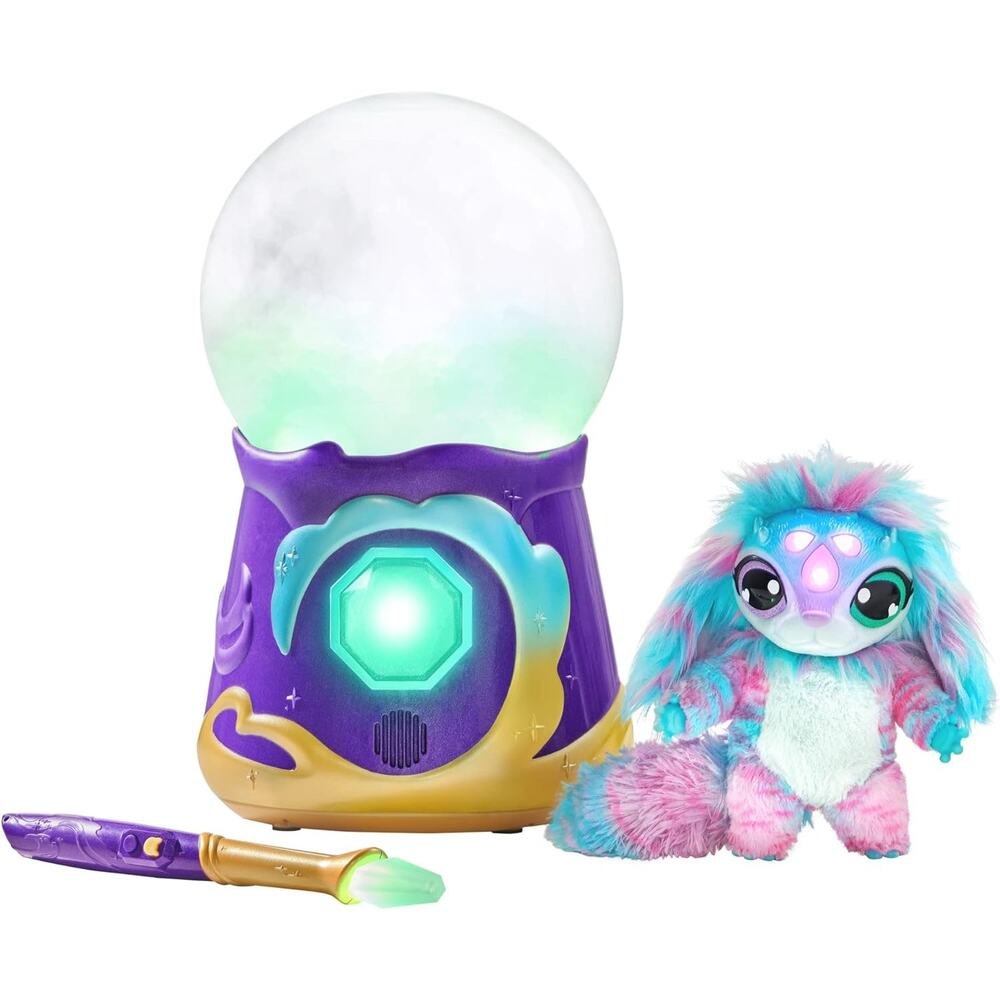 Magical Misting Crystal Ball with Interactive 8 inch Blue